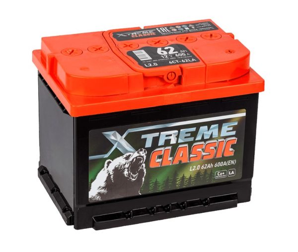 Аккумулятор X-treme CLASSIC (Тюмень) 62 Ач обр