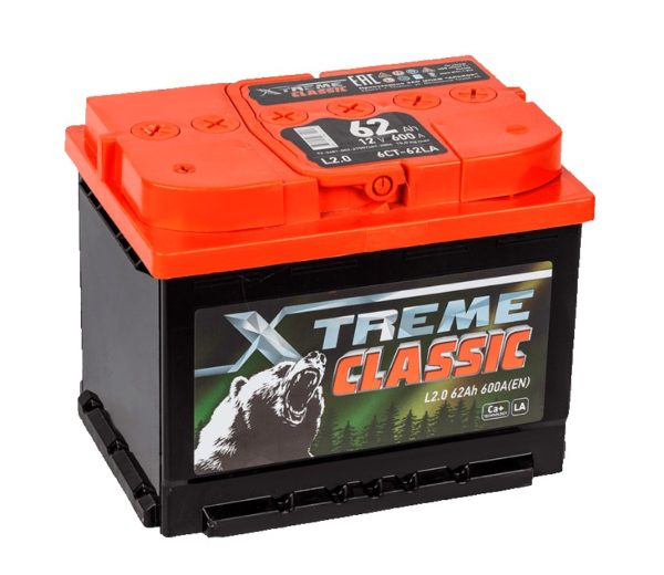 Аккумулятор X-treme CLASSIC (Тюмень) 62 Ач пп