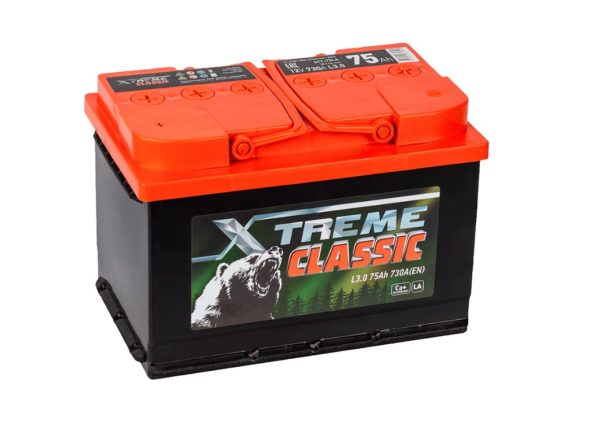 Аккумулятор X-treme CLASSIC (Тюмень) 75 Ач пп