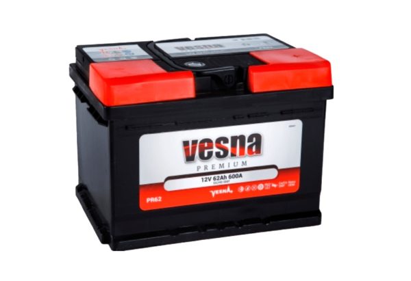 Аккумулятор VESNA Premium 62 Ач ОП (низкий)