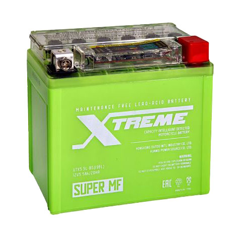 Мото аккумулятор Xtreme UTX5,5L(YTX5L)-BS iGEL (5,5Ah)