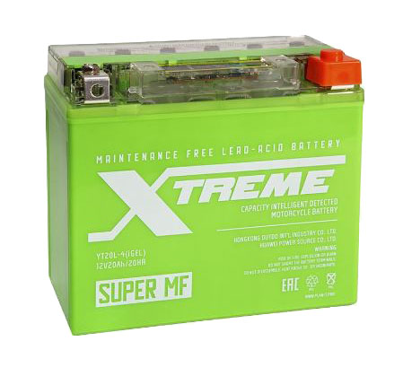 Мото аккумулятор Xtreme YT20L-4 iGEL (20Ah) обр
